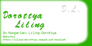 dorottya liling business card